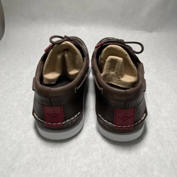 Sperry Authentic Original 2-eye pull-up Boat Shoe Dark Brown Mens US14 - Picture 3 of 11